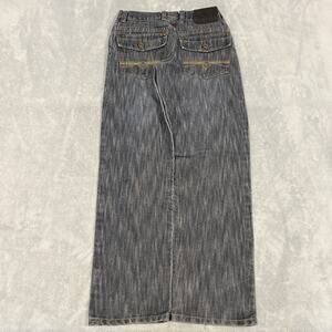 Y2k 2000s Makaveli Straight Jeans Youth Girls sz 14 27x28 Tupac Loose  Retro